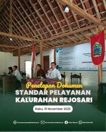 Penyusunan dokumen standar pelayanan publik Kalurahan Rejosari